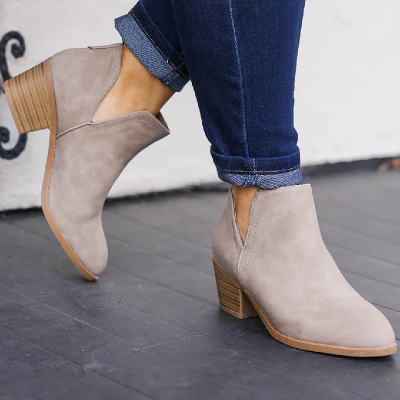 Boots On Worries Off Booties, Khaki