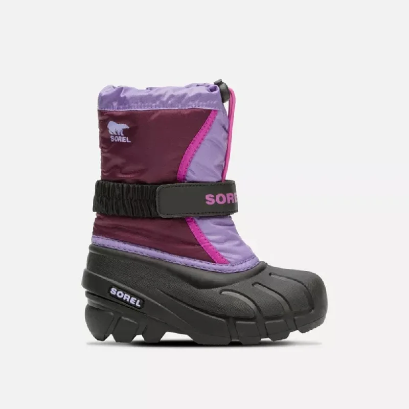 Sorel Children's Flurry Winter Boots | Purple Dahlia and Paisley Purple