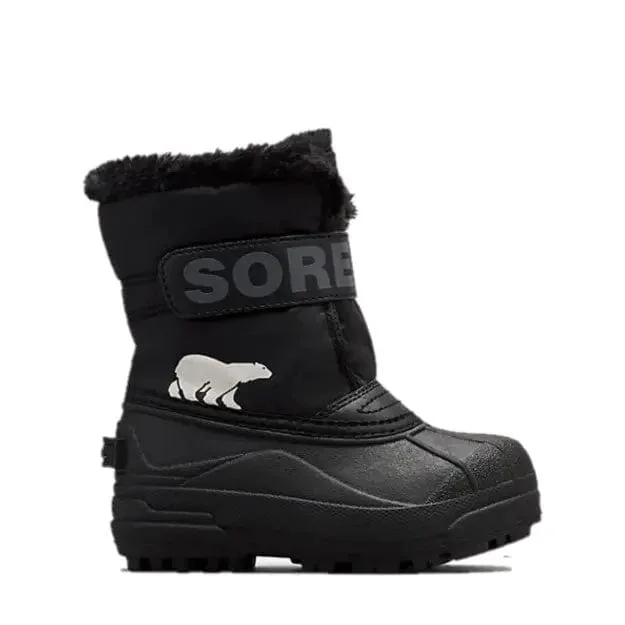 Sorel Snow Commander Winter Boot for Kids | Black and Charcoal