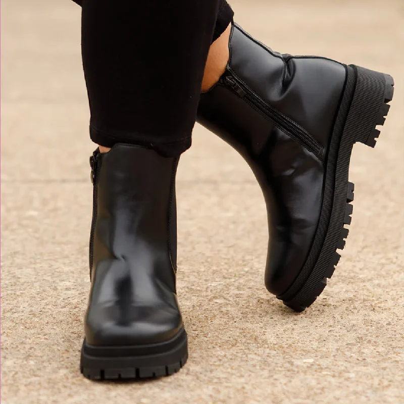 Tough And Fierce Booties, Black