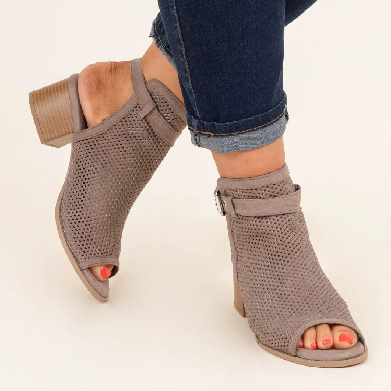 Walk The Talk Booties, Taupe