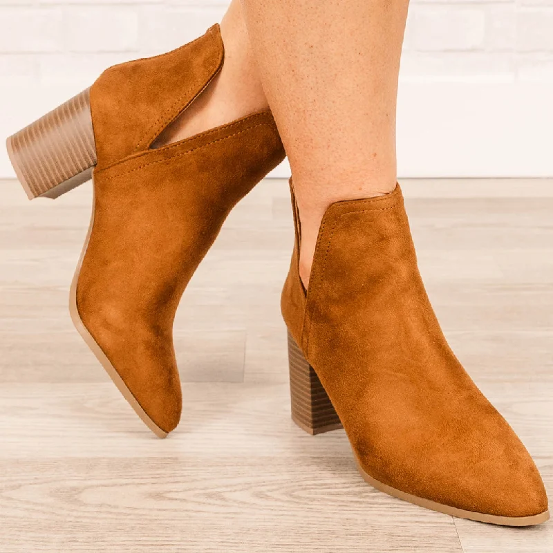 Walk With Purpose Booties, Tan