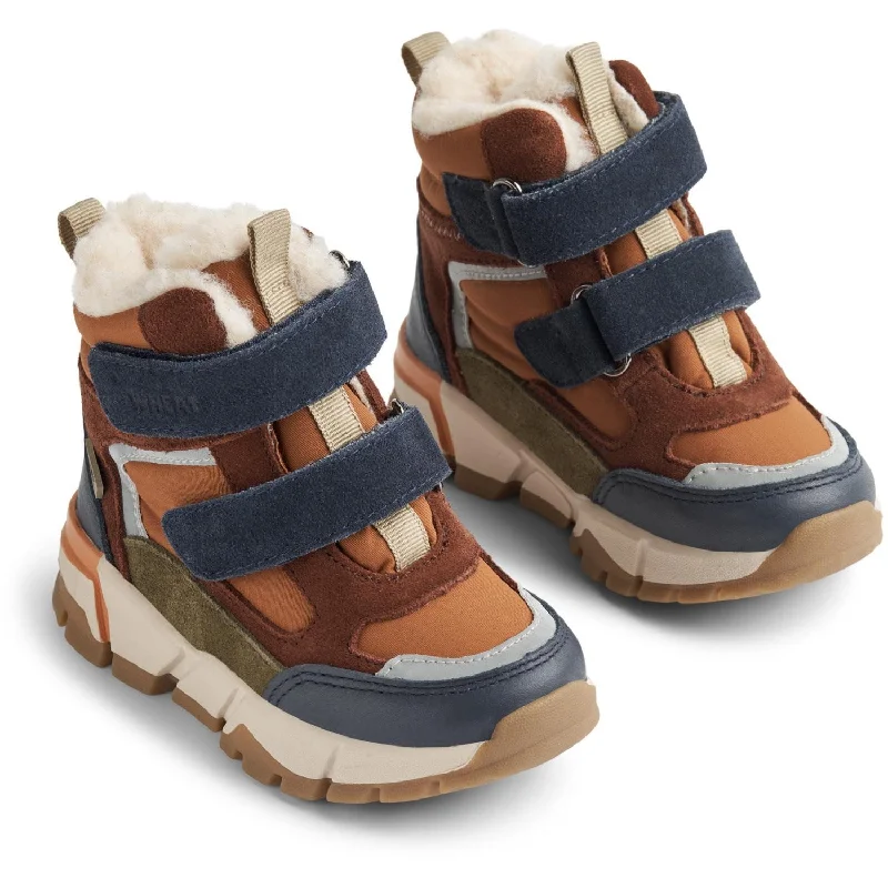 Wheat Navy Bootie Lucka Tex