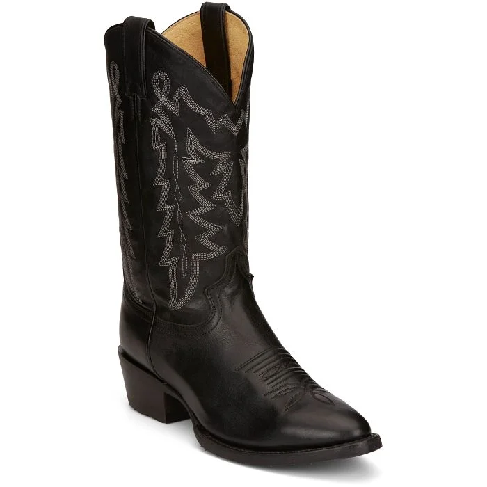 Justin Mens Hayne Black Boots