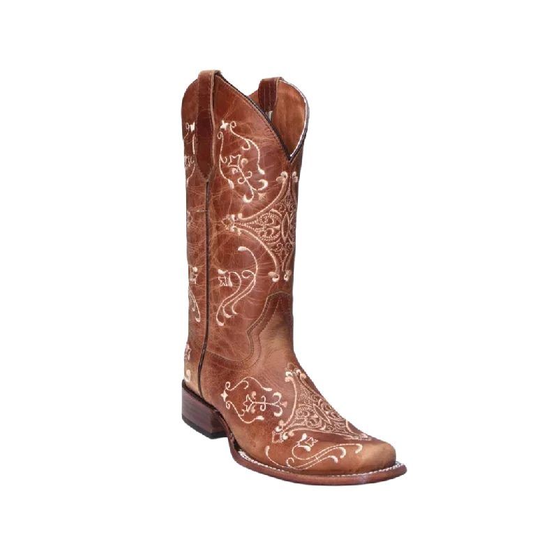 Circle Boots Women's G Embroidered Tan Cowboy Boots