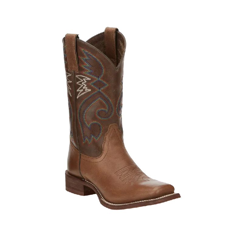 Nocona Women's Cowpoke Tan Square Toe Western Boots