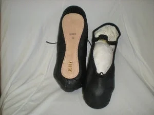 Economy Dansoft -- Leather Full Sole Ballet -- Black