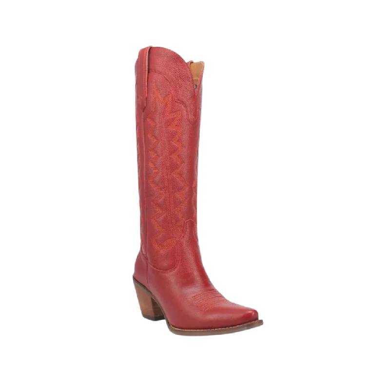 Dan Post Women's High Cotton Red Boot