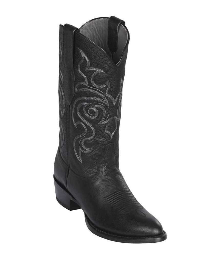 Los Altos Mens Boots H65 Round Toe Grisly - Black