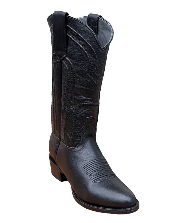 Los Altos Mens Boots Belmont Black Round Toe