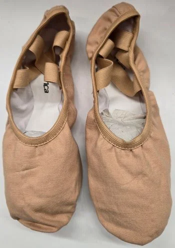 Quinn -- Stretch Canvas Split Sole Ballet -- Sand