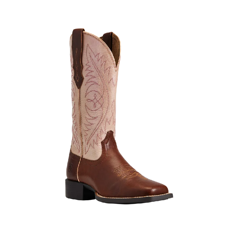 Ariat Women's Round Up Wide Square Toe StretchFit Western Boot