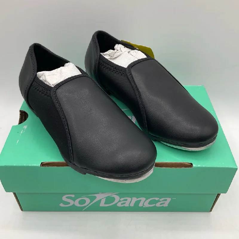 Size 9.5: So Dance Black Slip-on Tap Shoe NEW