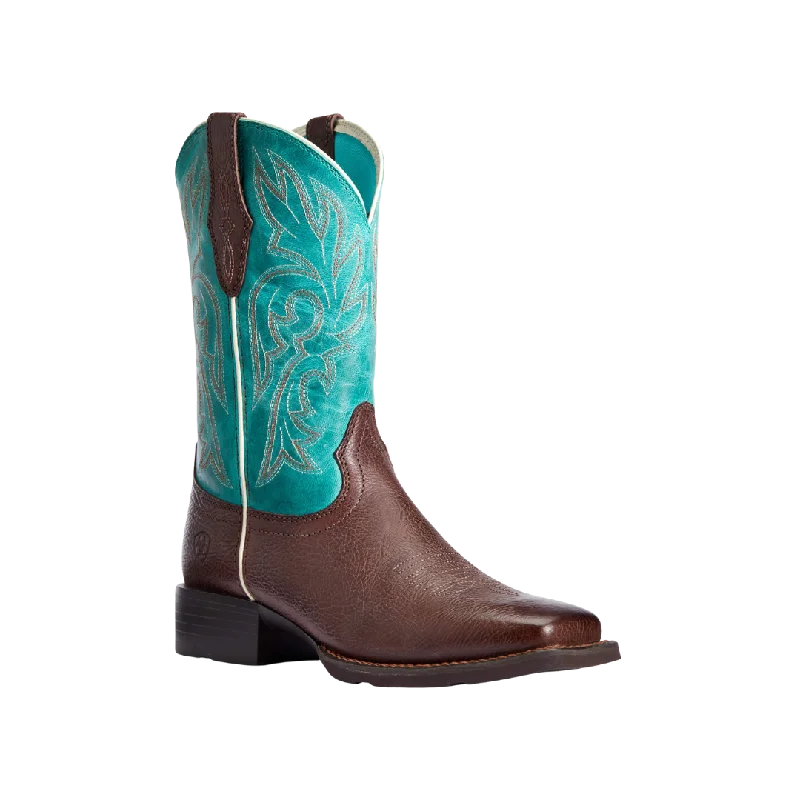 Ariat Women's Turquoise & Dark Cottage Cattle Drive Western Boots