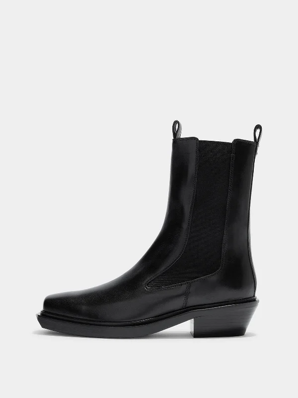 Antonia Leather Biker Boots