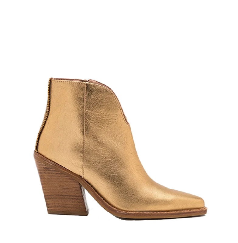 New Kole Gold Low Ankle Boots